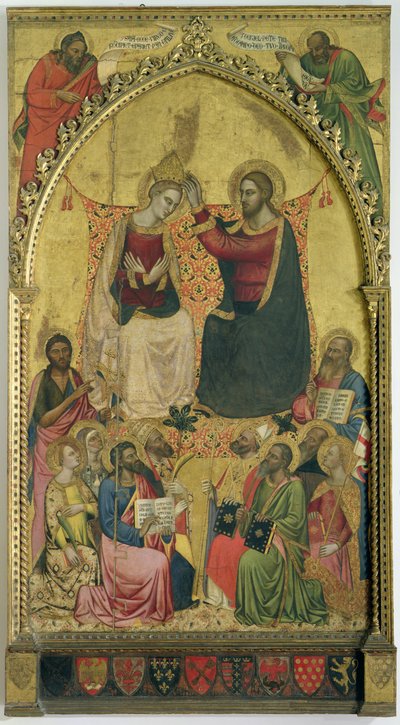 The Coronation of the Virgin with Saints and Prophets, c.1372 by Jacopo di Cione